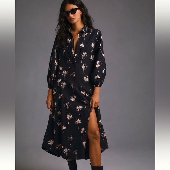 Anthropologie Dresses & Skirts - NWT - Maeve Button-Front Asymmetrical Dress